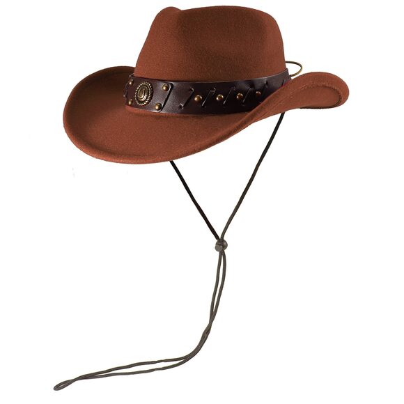 1484 Cowboy Hat With Fringed Bandana Set For Women Wide Brim Western main image 6